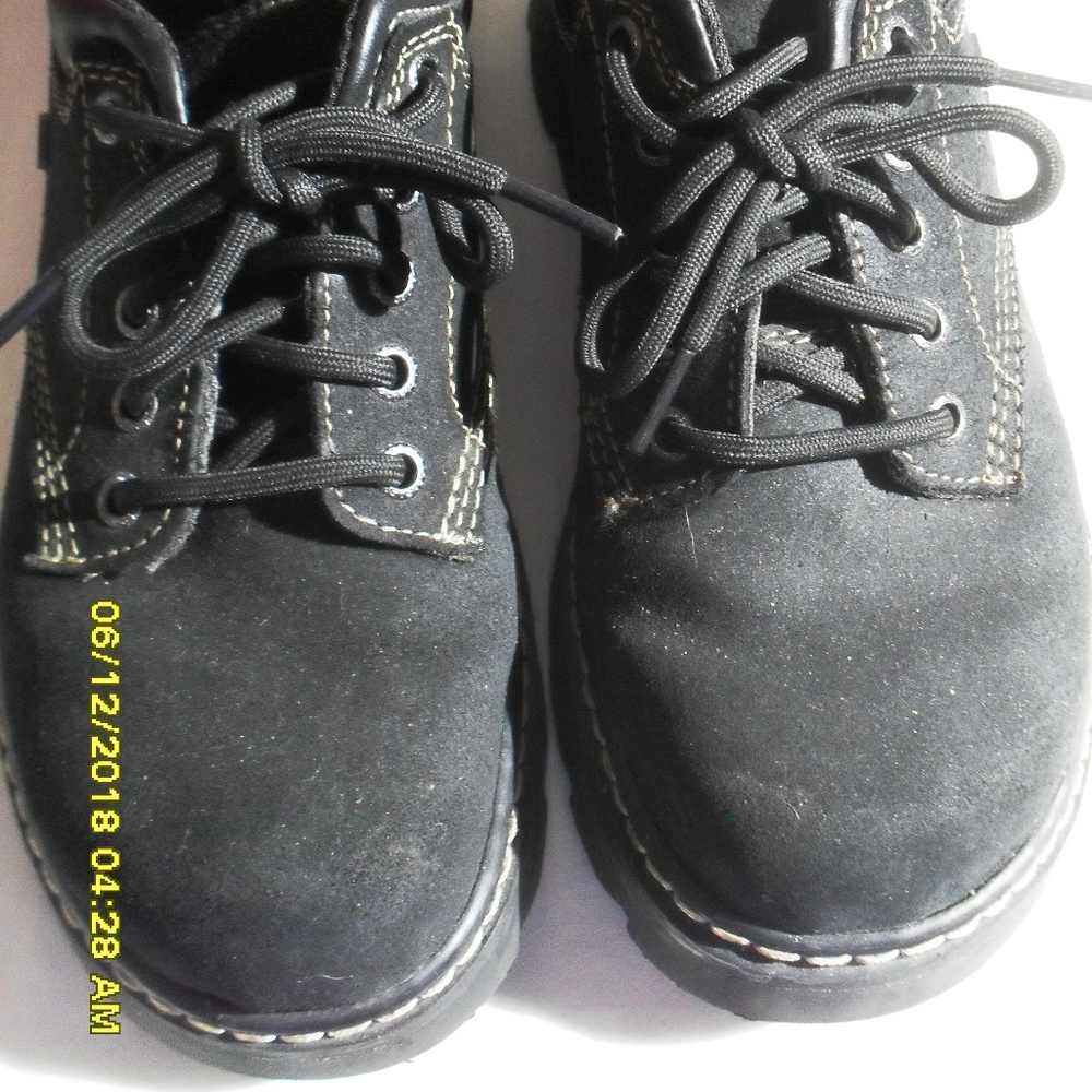 WOMEN'S SKETCHER BLACK OXFORD WORKING SHOES 8.5